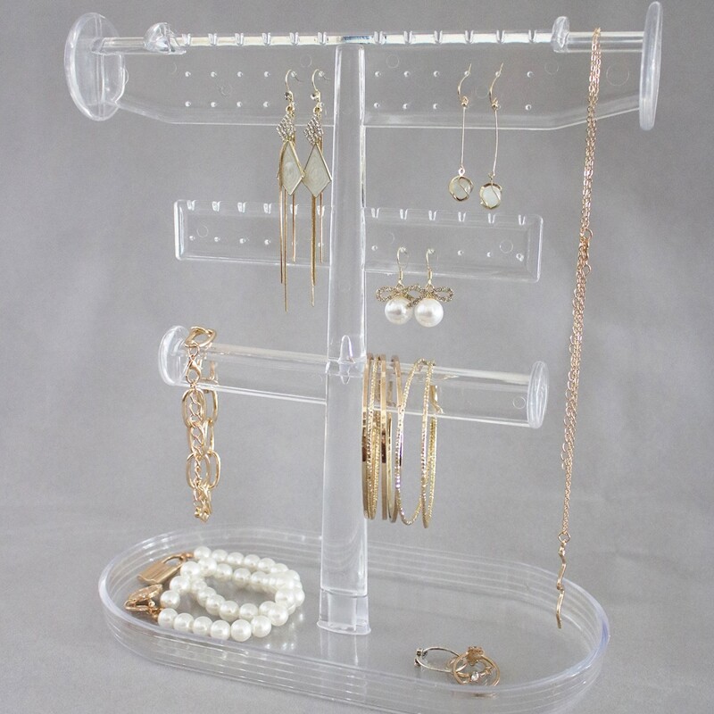 

1pc Clear Jewelry Display Rack