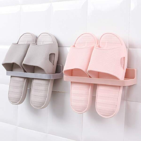 

1pc Wall Mounted Random Shoes Storage Rack, Multicolor