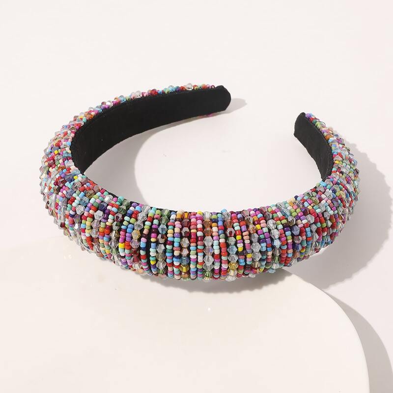 

Colorful Bead Decor Headband, Multicolor