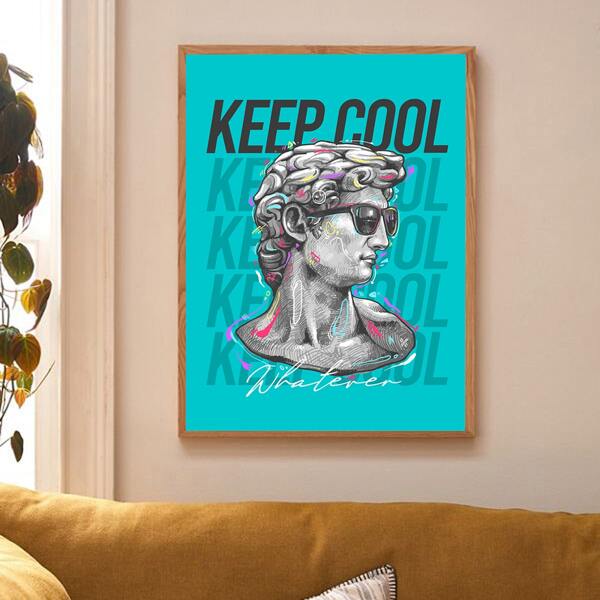 

Statue Print Unframed Painting, Multicolor