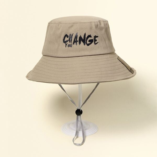 

Letter Graphic Bucket Hat, Apricot