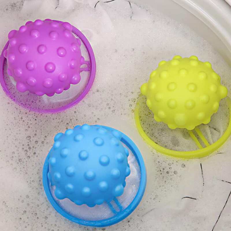 

1pc Random Reusable Mesh Bag Laundry Ball, Multicolor