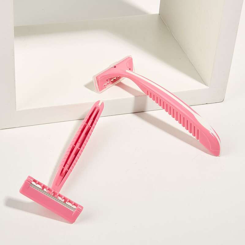 

2pcs Body Hair Remover Razor, Pink