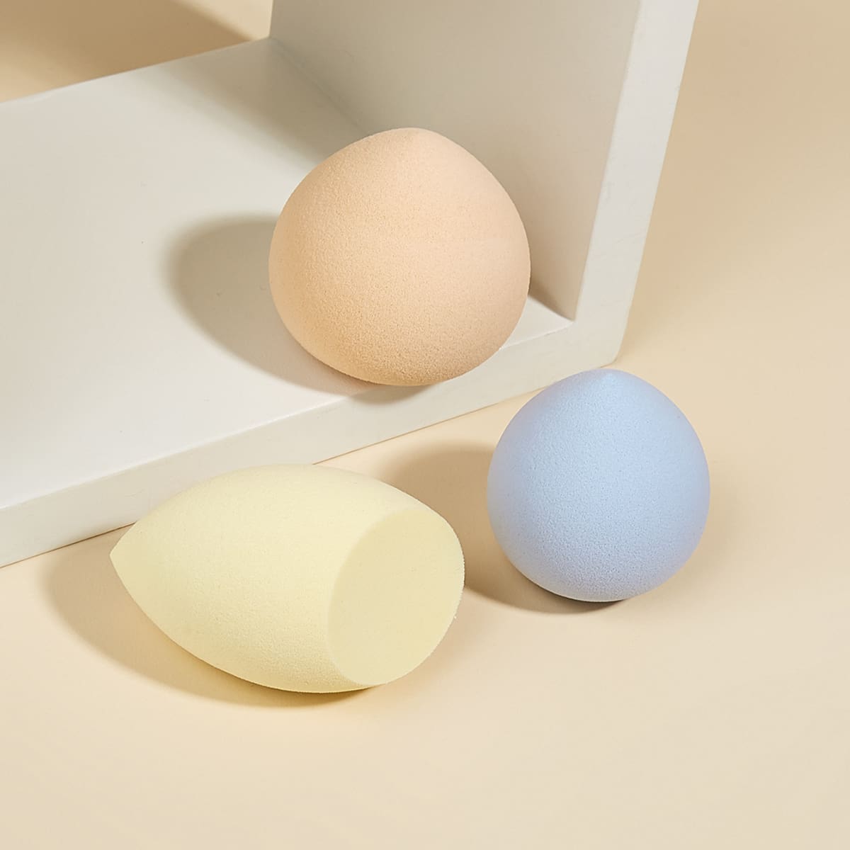

3pcs Makeup Sponge, Multicolor