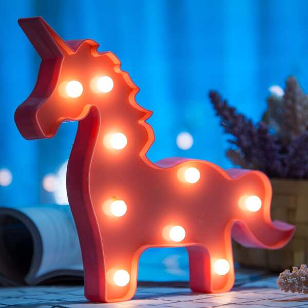 

Unicorn Shaped Decorative Light, Yellow