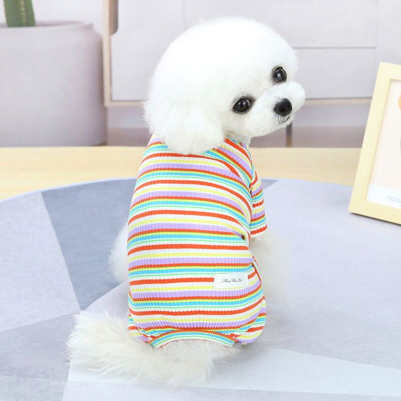 

Striped Pattern Pet Pajama, Multicolor