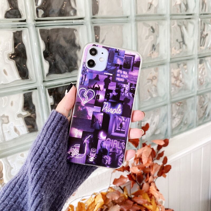 

Picture Collage iPhone Case, Purple