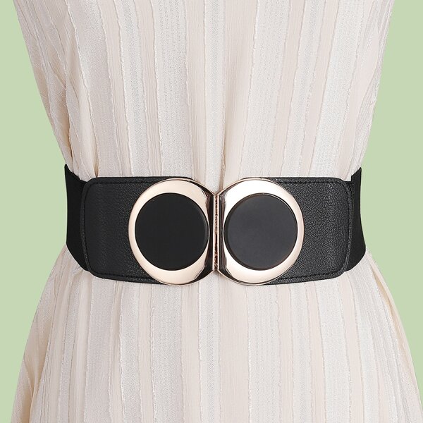 

Metal Buckle Belt, Black