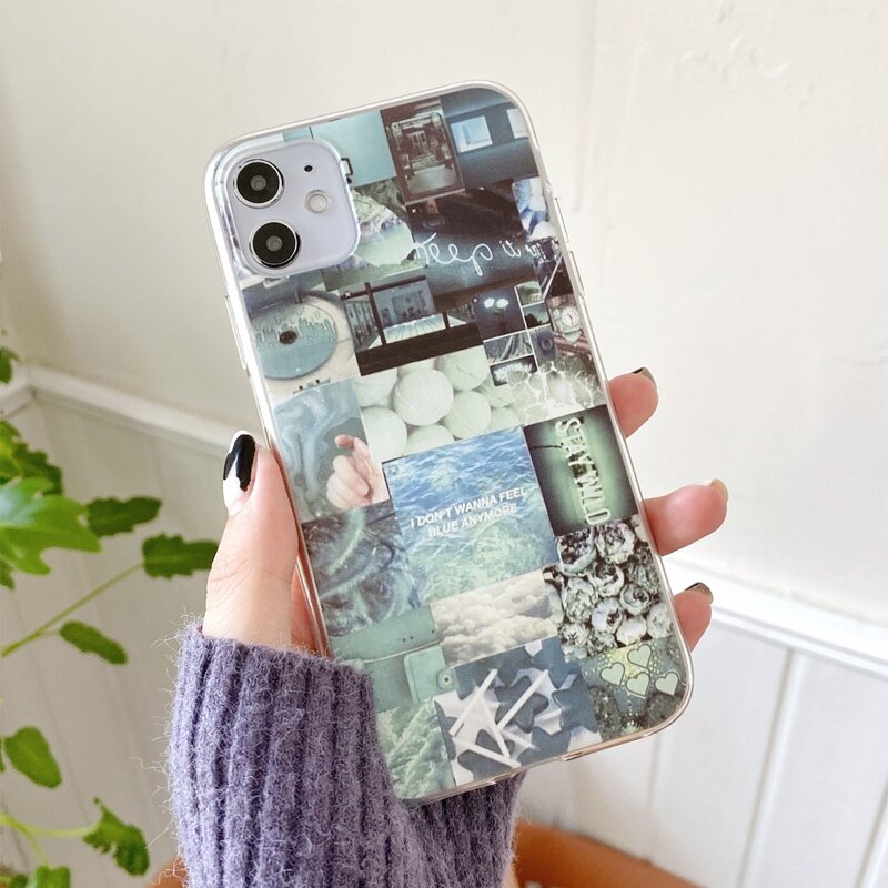 

Picture Collage iPhone Case, Green