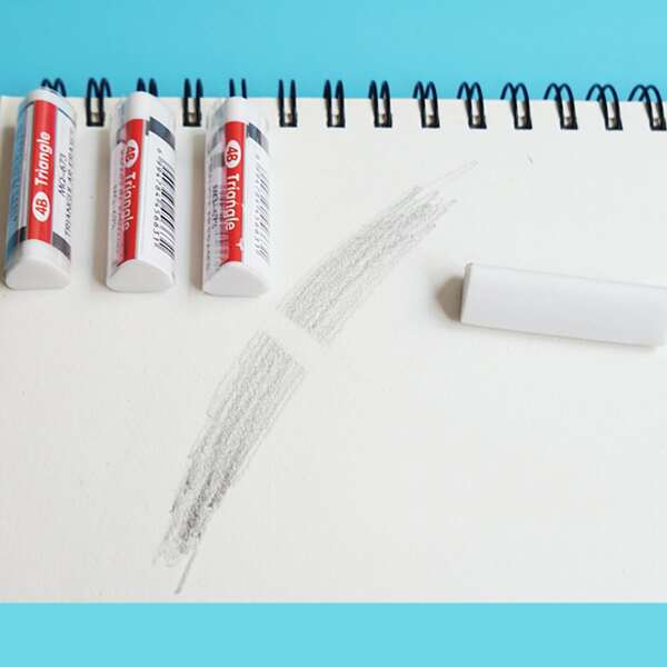

2pcs Random Color Eraser, White