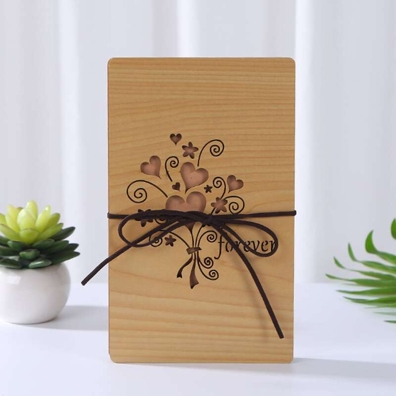 

1pc Heart DIY Photo Album, Khaki