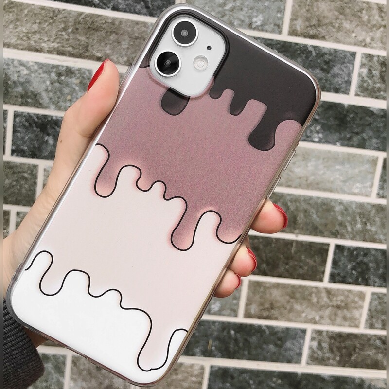 

Cartoon Colorblock iPhone Case, Multicolor