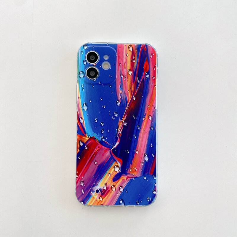 

Water Drop Pattern iPhone Case, Multicolor