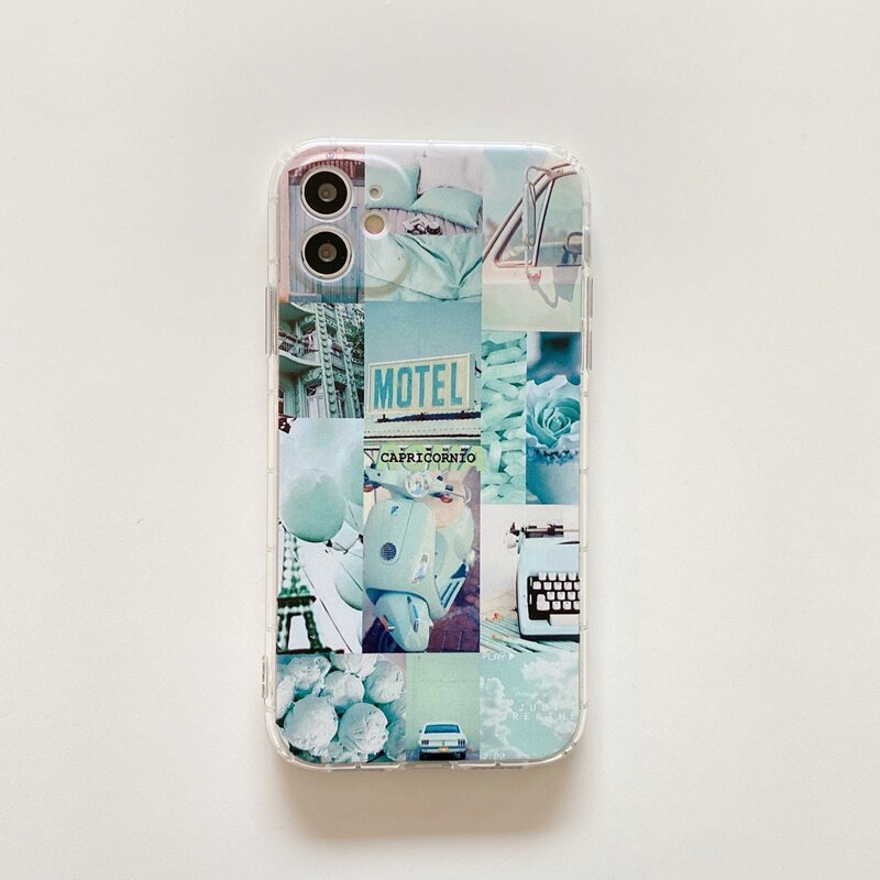 Picture Collage iPhone Case, Green