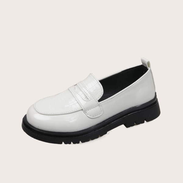 

Girls Minimalist Loafers, White