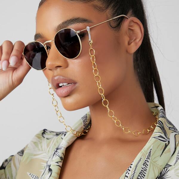

High-Polish Mask Chain, Gold