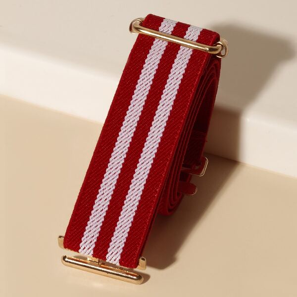 

Toddler Kids Striped Print Belt, Multicolor