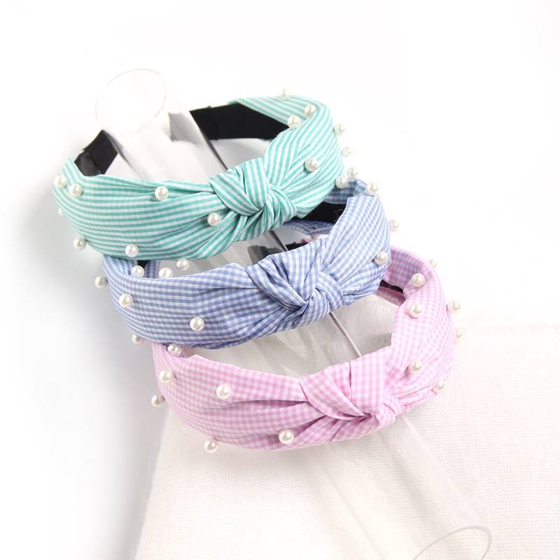 

3pcs Faux Pearl Decor Headband, Multicolor