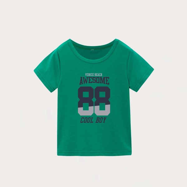 

Boys Letter Graphic Tee, Green
