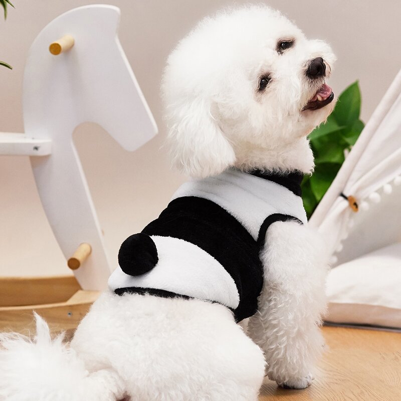 

Colorblock Pet Jacket, Black and white