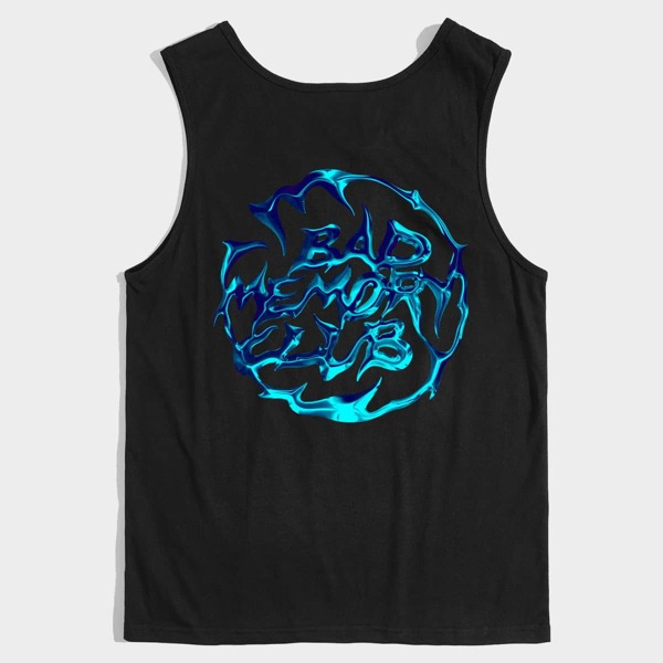 

Men Letter Graphic Tank Top, Black