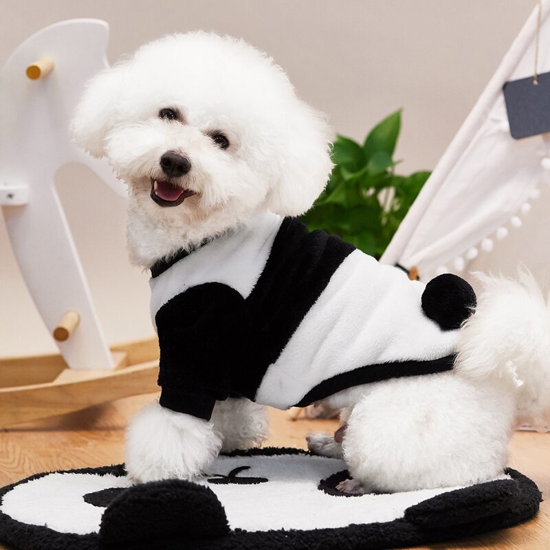 

Panda Design Pet Sweatshirt, Black and white