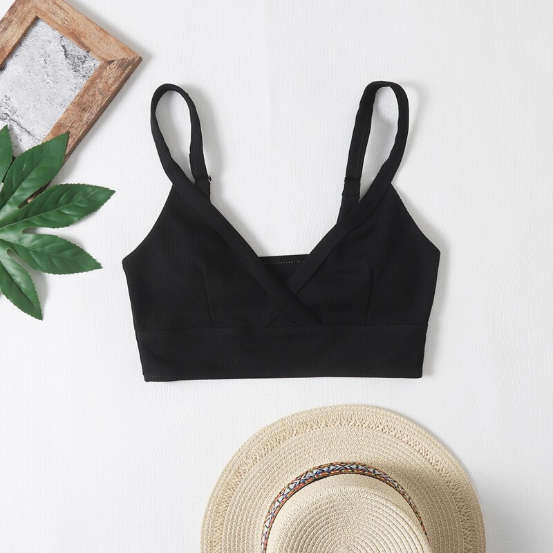 

Rib Bikini Top, Black