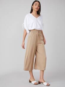 MOTF PREMIUM Quần Túi màu trơn Giải trí - Màu Khaki - Xem 9