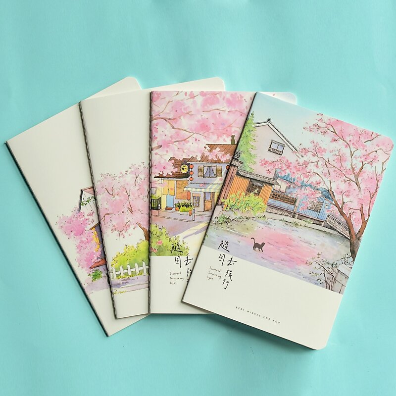 

1pc Cartoon Graphic Random Notebook, Multicolor