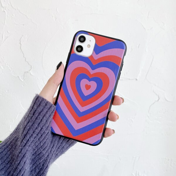 

Color Block Heart iPhone Case, Multicolor