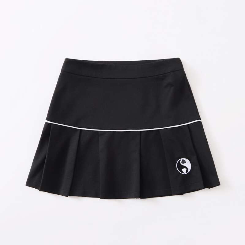 

Yin & Yang Pattern Tennis Skirt, Black