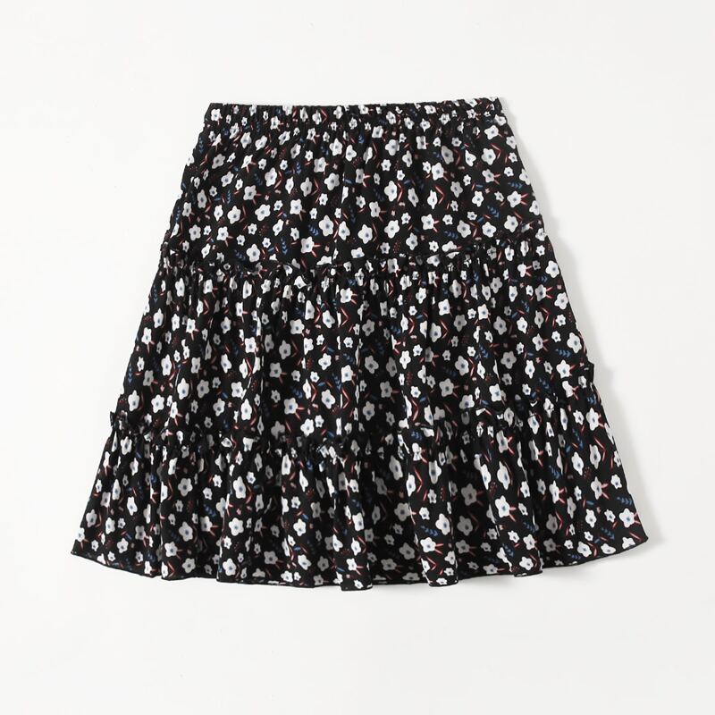 

Ditsy Flower Layered Skirt, Multicolor