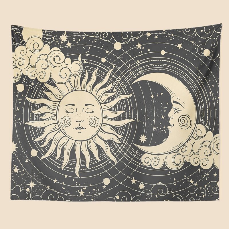 

Sun & Moon Print Tapestry, Multicolor