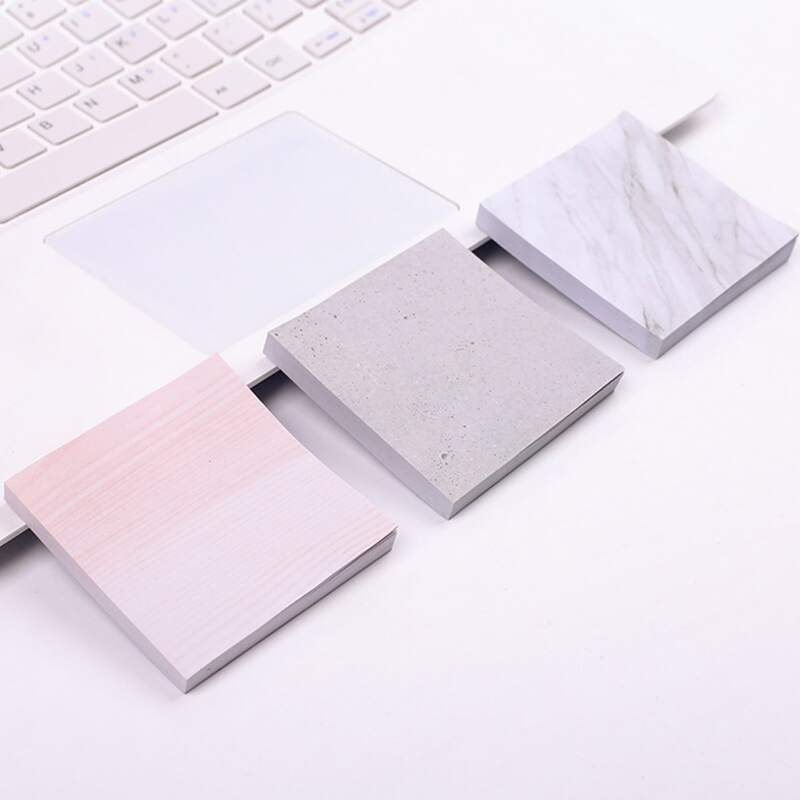

1pc Random Marble Pattern Sticky Note, Multicolor