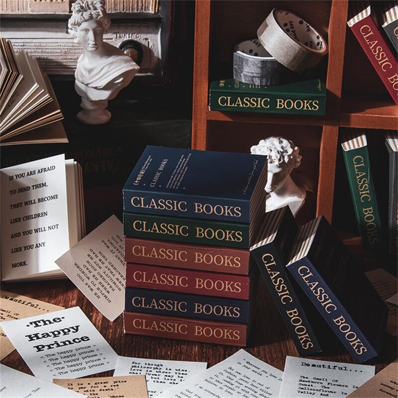 

1pc Slogan Graphic Random Material Paper, Multicolor