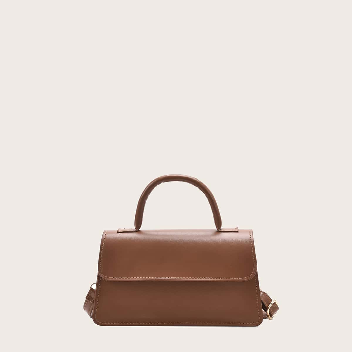 

Minimalist Satchel Bag, Brown
