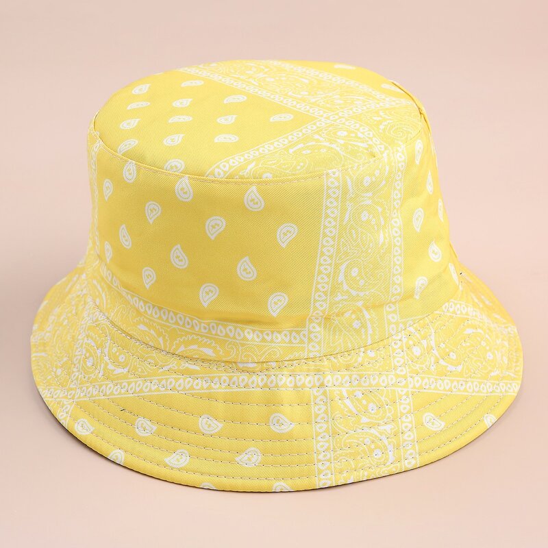 

Paisley Print Bucket Hat, Yellow