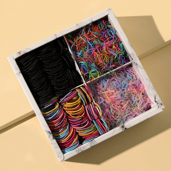 

2200pcs Toddler Girls Minimalist Hair Tie, Multicolor