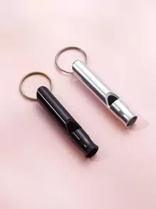 Street 2pcs Whistle Charm Keychain - Multicolor - View 1