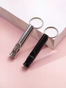 Street 2pcs Whistle Charm Keychain - Multicolor - View 2