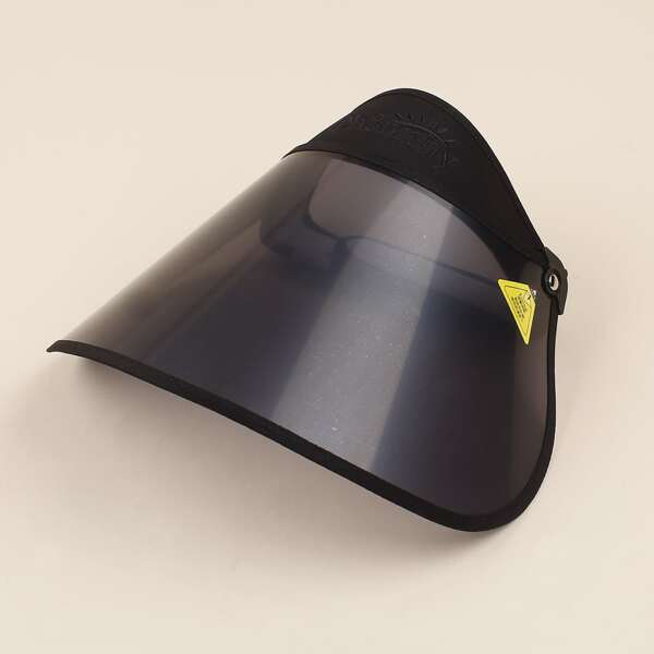 

Letter Embroidered Visor Hat, Black