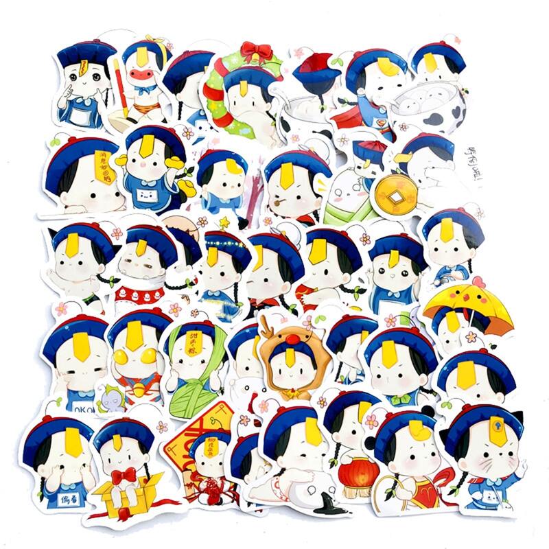 

38pcs Cartoon Sticker, Multicolor