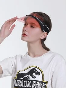 Sombrero visera transparente - Rojo - Ver 1