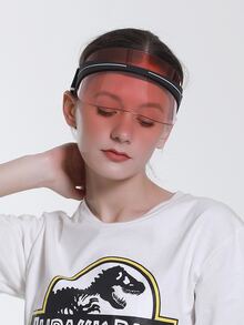 Sombrero visera transparente - Rojo - Ver 2