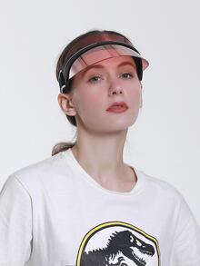 Sombrero visera transparente - Rojo - Ver 6