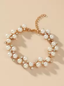 Faux Pearl Decor Bracelet