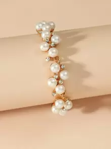 Faux Pearl Decor Bracelet