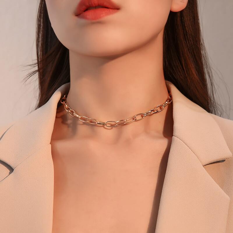 

Simple Chain Choker, Gold