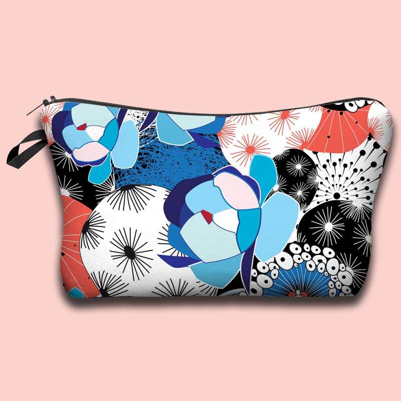 

Flower Pattern Makeup Bag, Multicolor