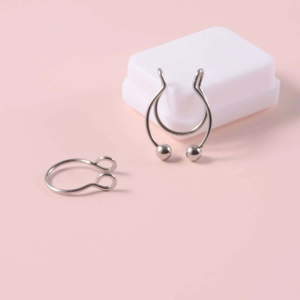 

2pcs Nose Ring, Silver